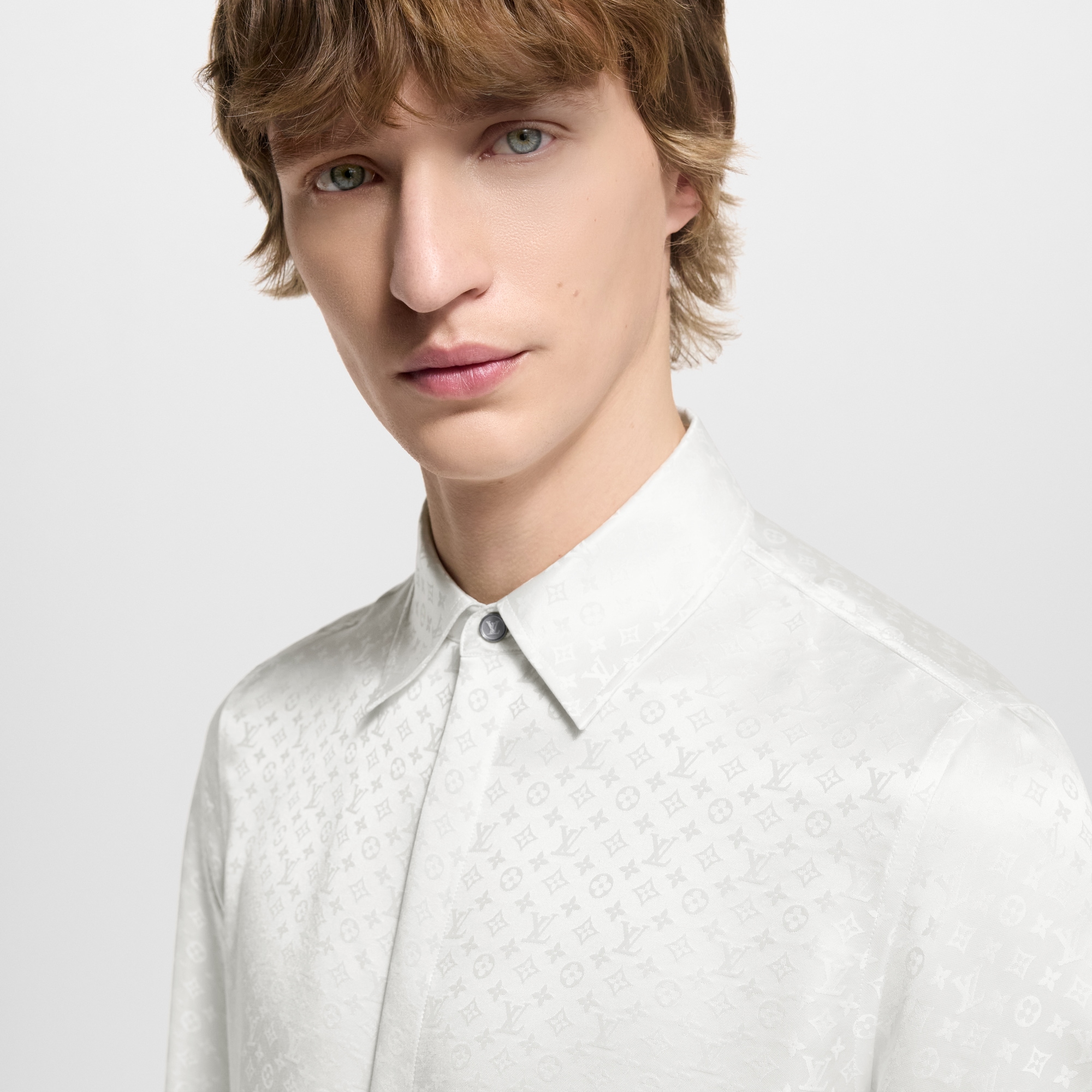 Mini Monogram Silk Evening Shirt - Men - Ready-to-Wear